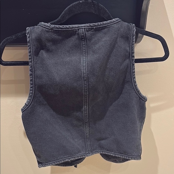Charcoal Denim Vest - Picture 4 of 4